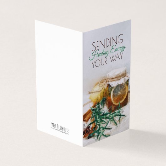 Kaart voor het verzenden van genezende energie (Buitenkant)