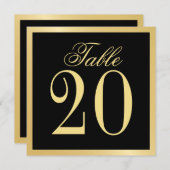 Kaart voor het zwarte en goudweddenschap (Voorkant / Achterkant)