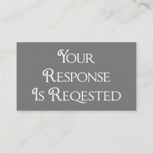 Kaart voor huwelijksgrijze RSVP QR Code Response