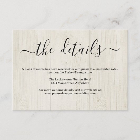 Kaart voor informatie / details - bijtend hout (Voorkant)