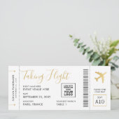 Kaart voor instapkaarten Ticket Travel Theme Large (Staand voorkant)
