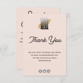 Kaart voor juwelen Blush met Logo (Voorkant / Achterkant)