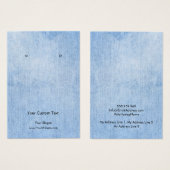 Kaart voor juwelenweergave,  Denim-kant (Voorkant /achterkant)