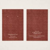 Kaart voor juwelenweergave, Rustic Red Kraft (Voorkant /achterkant)