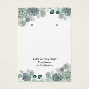 Kaart voor juwelenweergave verdienen, Succulente W