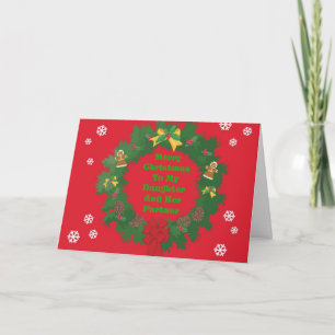 Kaart voor kerstdochter en -partner