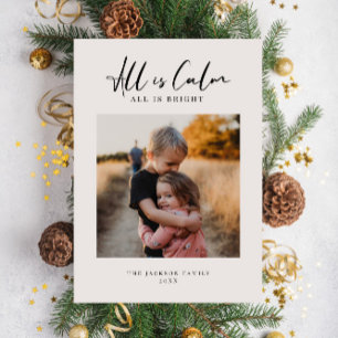 Kaart voor kerstfamiliefoto's, modern, minimalisti