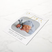 Kaart voor kerstfeest Joy Birth Announcement (Gedraaid)