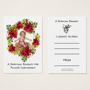 Kaart voor kerstfeest Spirituele Bouquet Prayer vo