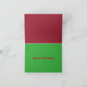 Kaart voor kerstkoekjes (Binnen)