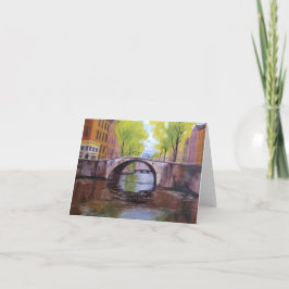 Kaart voor kunstzinnige kanaalnoot