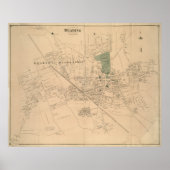 kaart voor leesmachines (1875) poster (Voorkant)