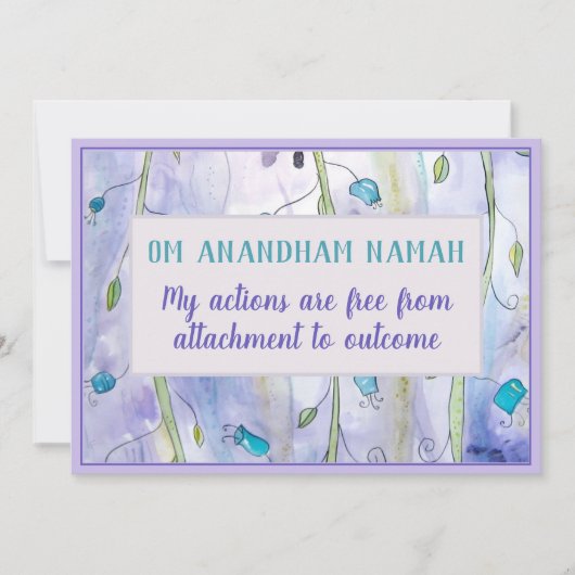 Kaart voor mantra- en bevruchting (Voorkant)