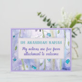 Kaart voor mantra- en bevruchting (Staand voorkant)