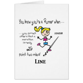 Kaart voor marathonloper