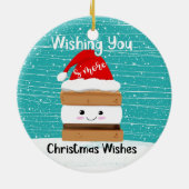 kaart voor meer kerstwensen keramisch ornament (Achterkant)