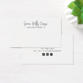 Kaart voor modern Script Black White Jewlery Displ (Bureau)