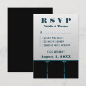 Kaart voor Movie-bioscooprespons, blauw (Voorkant / Achterkant)