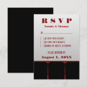 Kaart voor Movie-bioscooprespons, rood (Voorkant / Achterkant)