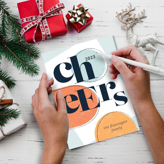 Kaart voor nieuwjaar moderne feestdag