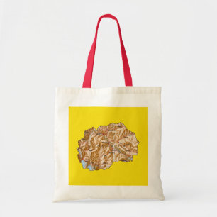 Kaart voor Noord-Macedonië Tote Bag