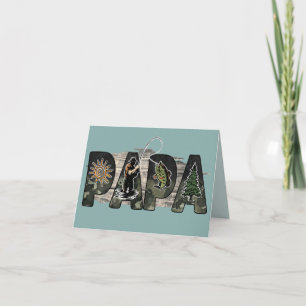 Kaart voor papa; vader; opa; vis