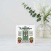 Kaart voor prettige kerstbedekking (Staand voorkant)