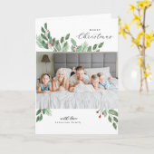 Kaart voor prettige kerstWaterverf (Gele Bloem)