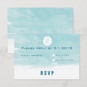 Kaart voor respons op waterverf-zand-dollar (Voorkant / Achterkant)