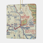  kaart voor Revelstoke BC Keramisch Ornament (Links)
