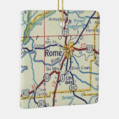 kaart voor Rome Georgië Keramisch Ornament (Rechts)