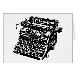 Kaart voor schrijfmachines