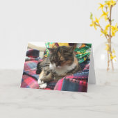 kaart voor snel herstel van kitten #2 (Gele Bloem)