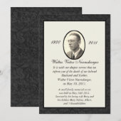 Kaart voor traditionele bekendmaking van doodvonni (Voorkant / Achterkant)