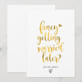 kaart voor trouwen later (Voorkant / Achterkant)