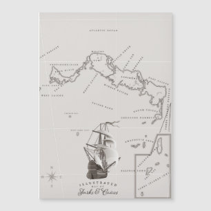 Kaart voor Turken en Caicos