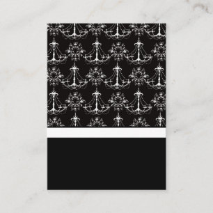 Kaart voor uitnodiging voor een donkere en witte b