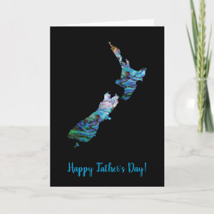 KAART VOOR VADERDAG MET NIEUW-ZEELANDSE PAUA-KAART