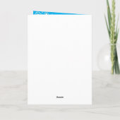 Kaart voor waardering van de dominee met kerktoren (Achterkant)