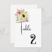 Kaart voor weduwentafel (Voorkant / Achterkant)