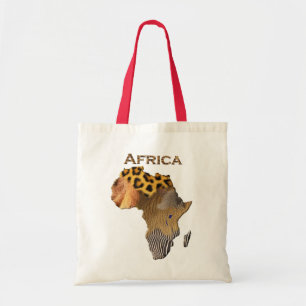 Kaart voor Wilde Dierlijke Texturen van de Canvas Tote Bag