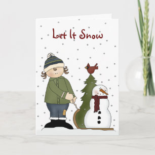 Kaart voor winterkerstmis