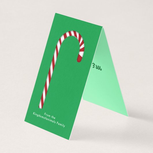 Kaart voor witte en zwarte kat en rendierkerst (Achterkant)