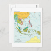 Kaart voor Zuidoost-Azië (Voorkant / Achterkant)