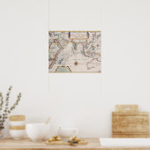Kaart voor Zuidoost-Azië Poster (Keuken)