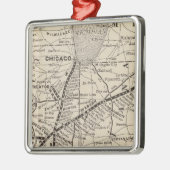 Kaart Wabash Metalen Ornament (Links)