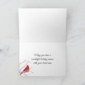 Kaart Waterverf Rood kardinaal (Binnen)