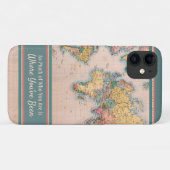  kaart Wereld Atlas Travel Lover's Case-Mate iPhone Case (Achterkant (horizontaal))