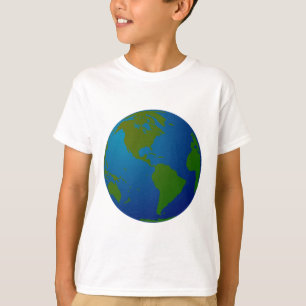 Kaart/Wereldbol T-shirt