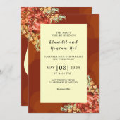 Kaart winterbruiloft Snowflake (Voorkant / Achterkant)